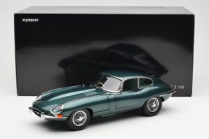 Jaguar E-Type 3.8 Series 1 Vert Foncé Kyosho 1:18 08954DG Métal Moulé — image 8 sur 8