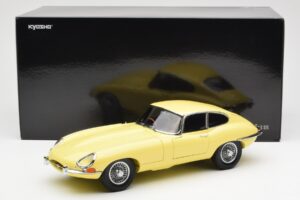 Jaguar E-Type 3.8 Series 1 Jaune Clair Kyosho 1:18 08954LY Métal Moulé — image 8 sur 8