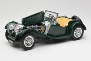 Jaguar SS 100 Roadster Vert Bburago 1:18 3006 Métal Moulé — image 2 sur 8