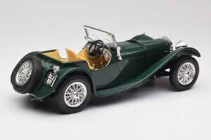 Jaguar SS 100 Roadster Vert Bburago 1:18 3006 Métal Moulé — image 3 sur 8