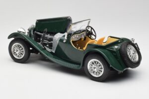 Jaguar SS 100 Roadster Vert Bburago 1:18 3006 Métal Moulé — image 5 sur 8