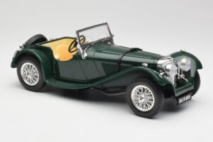 Jaguar SS 100 Roadster Vert Bburago 1:18 3006 Métal Moulé — image 6 sur 8