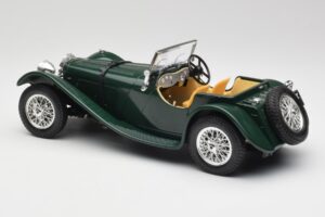 Jaguar SS 100 Roadster Vert Bburago 1:18 3006 Métal Moulé — image 7 sur 8