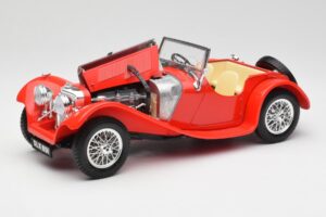Jaguar SS 100 Rouge Bburago 1:18 3006-M1 Métal Moulé — image 2 sur 8