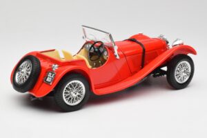 Jaguar SS 100 Rouge Bburago 1:18 3006-M1 Métal Moulé — image 3 sur 8