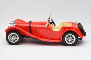 Jaguar SS 100 Rouge Bburago 1:18 3006-M1 Métal Moulé — image 4 sur 8