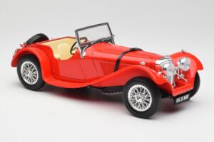 Jaguar SS 100 Rouge Bburago 1:18 3006-M1 Métal Moulé — image 6 sur 8