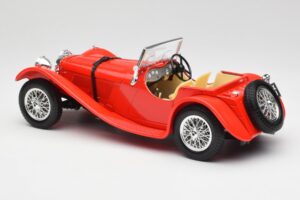 Jaguar SS 100 Rouge Bburago 1:18 3006-M1 Métal Moulé — image 7 sur 8