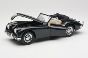 Jaguar XK140 Drophead Coupe Noir Sun Star 1:18 2802 Métal Moulé — image 2 sur 8