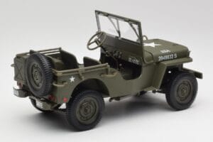 Jeep Willys Vert Militaire Gate 1:18 1061 Métal Moulé — image 3 sur 8