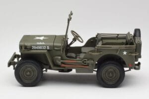 Jeep Willys Vert Militaire Gate 1:18 1061 Métal Moulé — image 4 sur 8