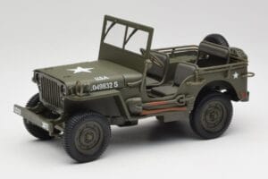 Jeep Willys Vert Militaire Gate 1:18 1061 Métal Moulé