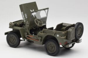 Jeep Willys Vert Militaire Gate 1:18 1061 Métal Moulé — image 5 sur 8