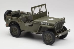 Jeep Willys Vert Militaire Gate 1:18 1061 Métal Moulé — image 6 sur 8