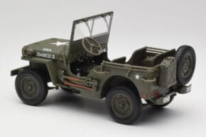 Jeep Willys Vert Militaire Gate 1:18 1061 Métal Moulé — image 7 sur 8