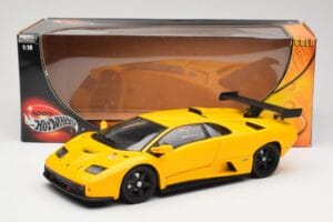 Lamborghini Diablo GTR Jaune Hot Wheels 1:18 53885 Métal Moulé — image 8 sur 8