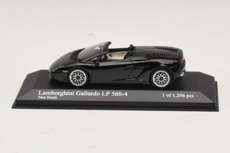 Lamborghini Gallardo LP560-4 Spyder Noir Minichamps 1:43 400103830 Métal Moulé