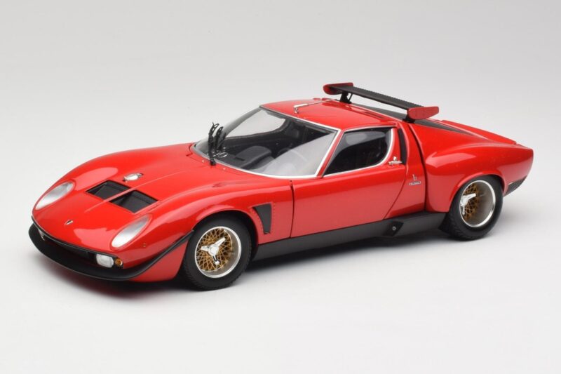 Lamborghini Miura SVR Rouge & Noir Kyosho 1:18 08319R Métal Moulé