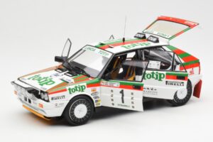 Lancia Delta HF 4WD #1 D. Cerrato Totip Rally Targa Florio 1987 Kyosho 1:18 08960C Métal Moulé — image 2 sur 8