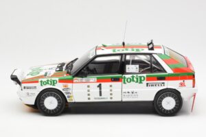 Lancia Delta HF 4WD #1 D. Cerrato Totip Rally Targa Florio 1987 Kyosho 1:18 08960C Métal Moulé — image 4 sur 8
