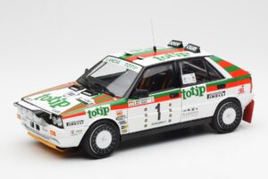 Lancia Delta HF 4WD #1 D. Cerrato Totip Rally Targa Florio 1987 Kyosho 1:18 08960C Métal Moulé