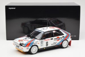 Lancia Delta HF 4WD #6 M. Biasion / T. Siviero Martini Rally Monte Carlo 1987 Kyosho 1:18 08960A Métal Moulé — image 8 sur 8