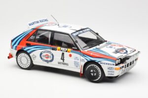 Lancia Delta HF Integrale Evo Martini #4 D. Auriol / B. Occelli Winner Rally Monte Carlo 1992 Kyosho 1:18 08348A Métal Moulé — image 6 sur 8