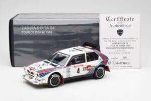 Lancia Delta S4 Martini #4 H. Toivonen / S. Cresto Rally Tour de Corse 1986 AUTOart 1:18 88620 Métal Moulé — image 8 sur 8