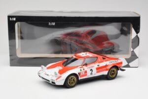 Lancia Stratos HF #2 J-B. Andruet / Biche Winners Tour de Corse 1974 Minichamps 1:18 155741702 Métal Moulé — image 6 sur 6
