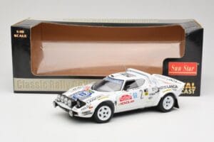 Lancia Stratos HF #2 Jolly Club A. Fassina / M. Mannini Rally Sanremo 1979 Sun Star 1:18 4510 Métal Moulé — image 6 sur 6