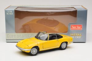 Lotus Elan S3 Cabriolet Jaune Sun Star 1:18 4052 Métal Moulé — image 6 sur 6