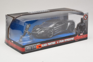 Lykan HyperSport Black Panther Avec Figurine Metals Diecast 1:24 99723 Métal Moulé — image 2 sur 3