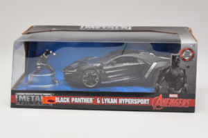 Lykan HyperSport Black Panther Avec Figurine Metals Diecast 1:24 99723 Métal Moulé