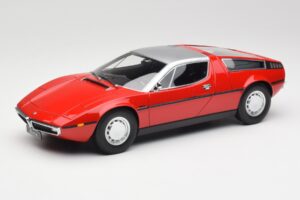 Maserati Bora Rouge & Argent Minichamps 1:18 107123721 Résine