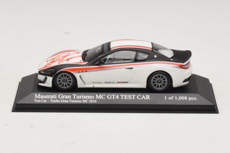 Maserati GranTurismo MC GT4 Trofeo GranTurismo MC Test Car 2010 Minichamps 1:43 400101201 Métal Moulé
