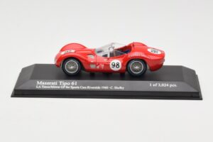 Maserati Tipo 61 #98 C. Shelby Times Mirror Grand Prix Riverside 1960 Minichamps 1:43 400601298 Métal Moulé