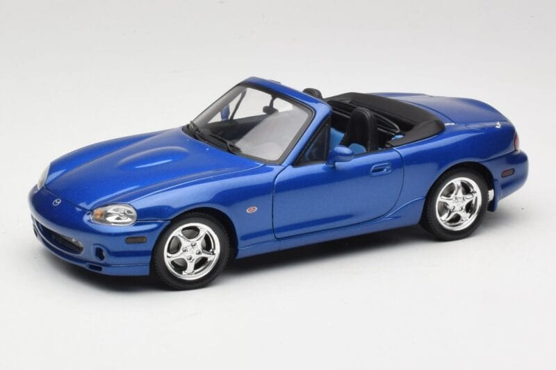 Mazda MX-5 NA 10th Anniversary Blue Metallic Gate 1:18 01071 Métal Moulé