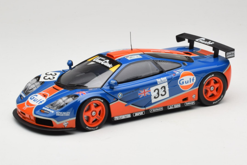 McLaren F1 GTR Gulf #33 R. Bellm / M. Weaver / J-J. Lehto 24 Hours of Le Mans 1996 UT Models 1:18 530161833 Métal Moulé