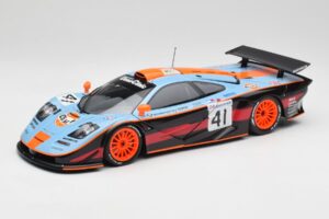 McLaren F1 GTR Gulf #41 P. Gounon / S. Oloffson 24 Hours of Le Mans 1997 Minichamps 1:18 530133741 Métal Moulé