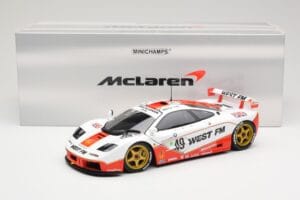 McLaren F1 GTR West Competition #49 J. Nielsen / J. Mass / T. Bscher 24 Hours of Le Mans 1995 Minichamps 1:18 530133549 Métal — image 8 sur 8