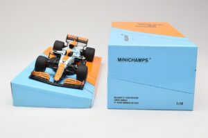 McLaren MCL35M #4 L. Norris 3rd Place Monaco GP 2021 Minichamps 1:18 533212402 Métal Moulé — image 6 sur 6