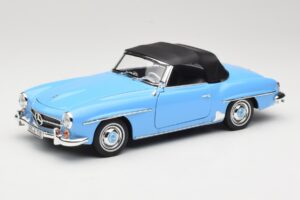 Mercedes 190 SL W121 Bleu Clair Norev 1:18 183400 Métal Moulé