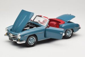 Mercedes 190 SL W121 Bleu Minichamps 1:18 103037033 Métal Moulé — image 2 sur 8