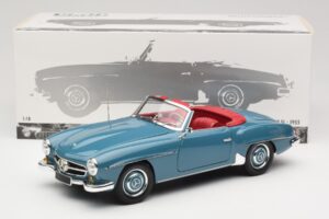 Mercedes 190 SL W121 Bleu Minichamps 1:18 103037033 Métal Moulé — image 8 sur 8
