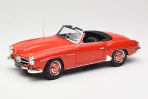 Mercedes 190 SL W121 Guards Red Minichamps 1:18 100037032 Métal Moulé