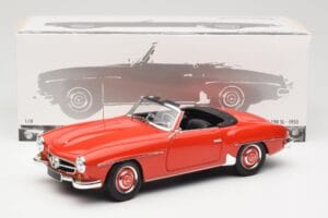 Mercedes 190 SL W121 Guards Red Minichamps 1:18 100037032 Métal Moulé — image 8 sur 8