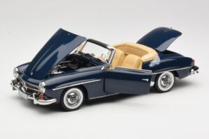 Mercedes 190 SL W121 Middle Blue Norev 1:18 183403 Métal Moulé — image 2 sur 8