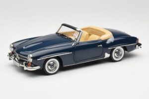 Mercedes 190 SL W121 Middle Blue Norev 1:18 183403 Métal Moulé