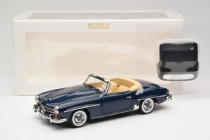 Mercedes 190 SL W121 Middle Blue Norev 1:18 183403 Métal Moulé — image 8 sur 8
