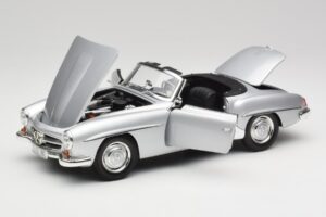 Mercedes 190 SL W121 Argent Gris Minichamps 1:18 100037031 Métal Moulé — image 2 sur 8